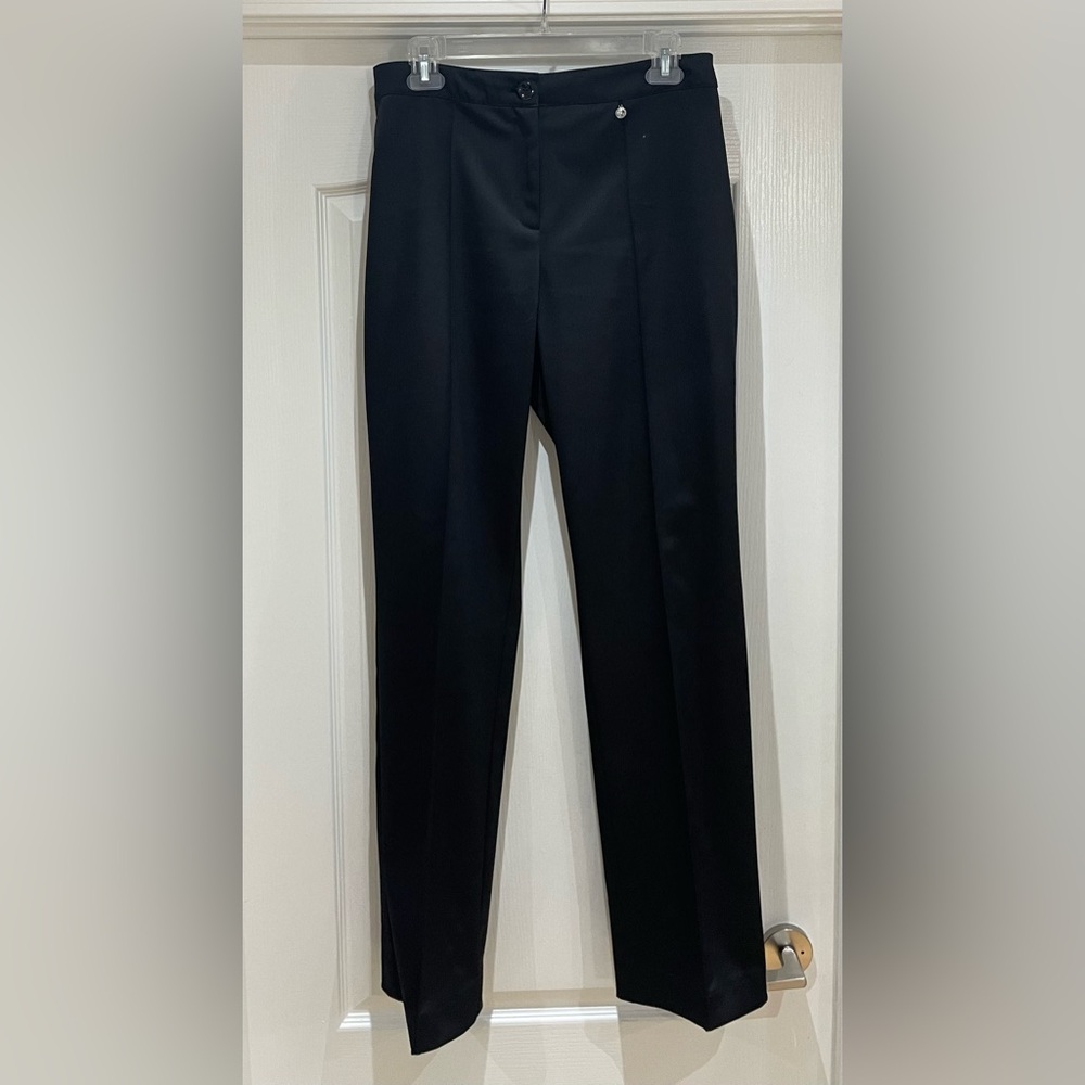 Laura Black Straight Leg Dress Pants